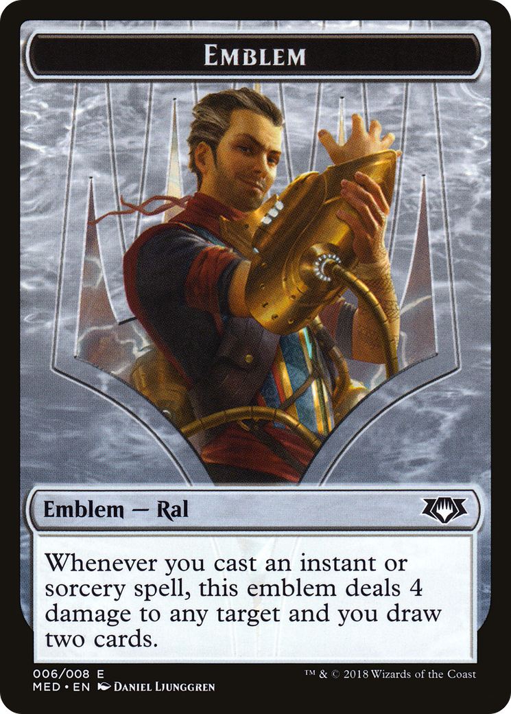 Ral, Izzet Viceroy Emblem (MED-0G6) - Mythic Edition Tokens