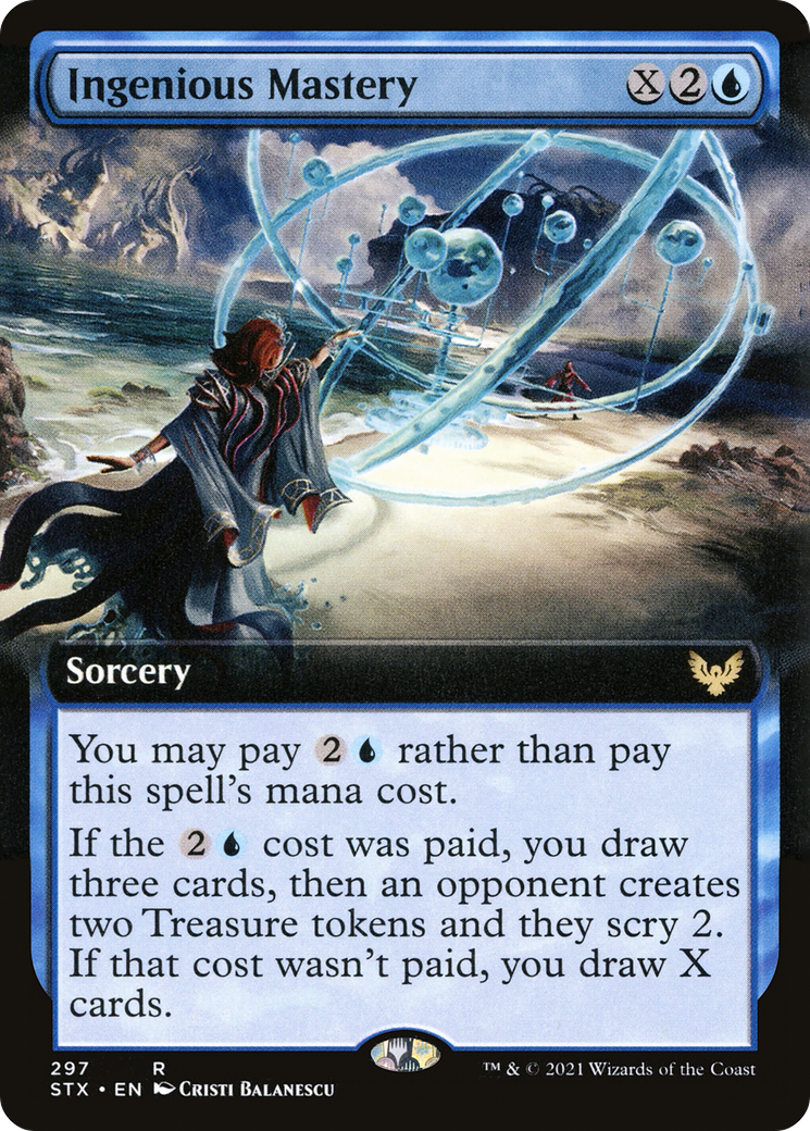 Ingenious Mastery (STX-297) - Strixhaven: School of Mages: (Extended Art)