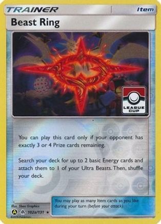 Beast Ring (League Cup) 102a/131 - League & Championship Cards Reverse Holofoil