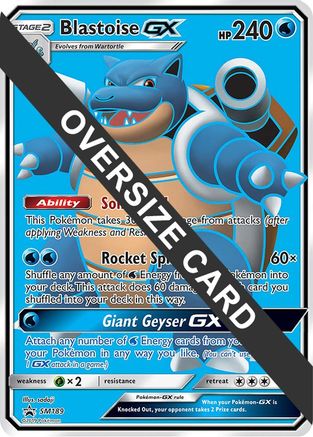 Blastoise GX (Black Star Promos) SM189 - Jumbo Cards Holofoil