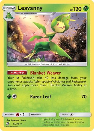 Leavanny 009/236 - SM Unified Minds Reverse Holofoil