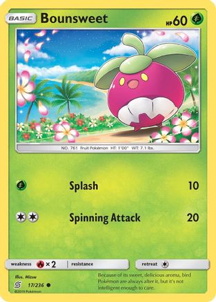 Bounsweet 017/236 - SM Unified Minds Reverse Holofoil