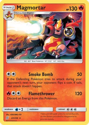 Magmortar 022/236 - SM Unified Minds Reverse Holofoil