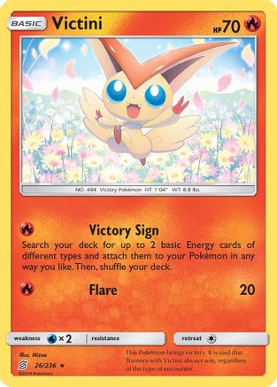 Victini 026/236 - SM Unified Minds Holofoil
