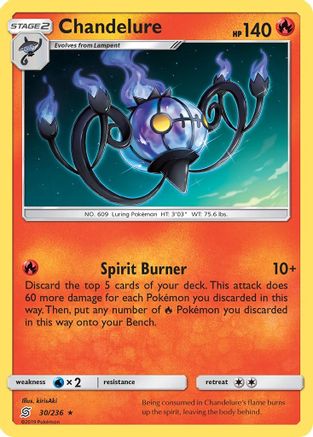 Chandelure 030/236 - SM Unified Minds Holofoil