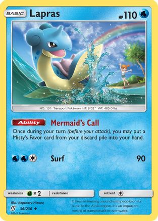 Lapras 036/236 - SM Unified Minds