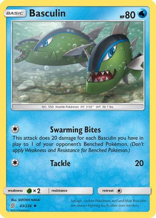 Basculin 043/236 - SM Unified Minds Reverse Holofoil
