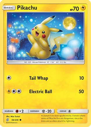 Pikachu 056/236 - SM Unified Minds Reverse Holofoil