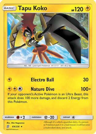 Tapu Koko 069/236 - SM Unified Minds Holofoil