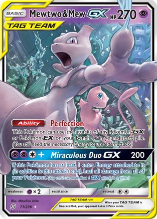 Mewtwo & Mew GX 071/236 - SM Unified Minds Holofoil
