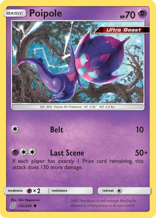 Poipole 102/236 - SM Unified Minds Reverse Holofoil