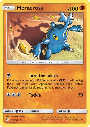 Heracross 107/236 - SM Unified Minds Reverse Holofoil