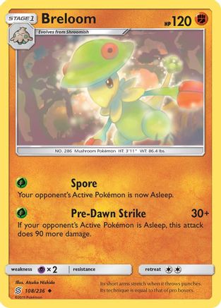 Breloom 108/236 - SM Unified Minds Reverse Holofoil