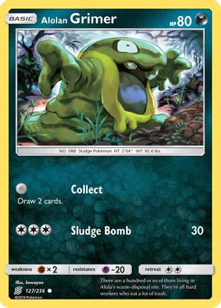 Alolan Grimer 127/236 - SM Unified Minds Reverse Holofoil