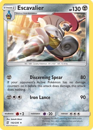Escavalier 142/236 - SM Unified Minds Reverse Holofoil