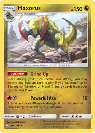 Haxorus 156/236 - SM Unified Minds Holofoil