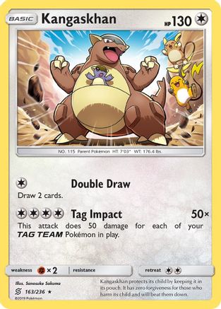 Kangaskhan 163/236 - SM Unified Minds Reverse Holofoil