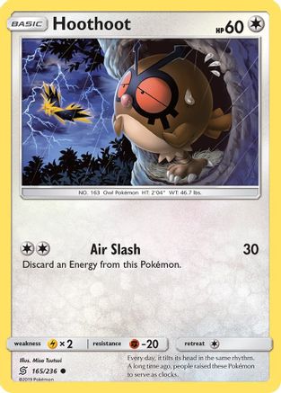 Hoothoot 165/236 - SM Unified Minds Reverse Holofoil