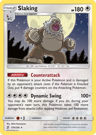 Slaking 170/236 - SM Unified Minds Holofoil