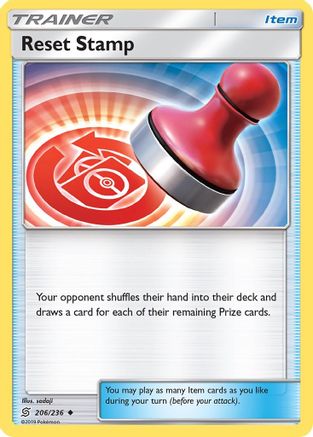 Reset Stamp 206/236 - SM Unified Minds Reverse Holofoil