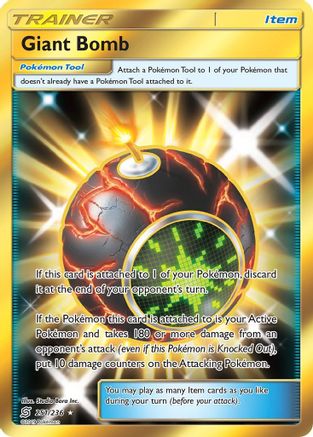 Giant Bomb (Secret) 251/236 - SM Unified Minds Holofoil