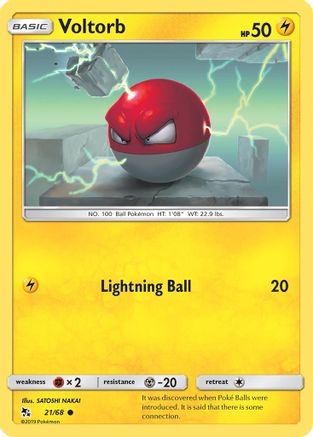 Voltorb 021/68 - Hidden Fates