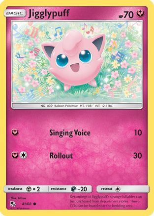 Jigglypuff 041/68 - Hidden Fates Reverse Holofoil
