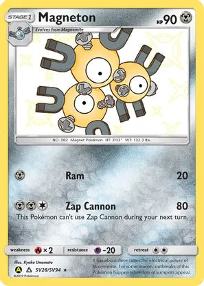 Pokemon: Magneton Hidden Fates SV28/SV94 - Near Mint