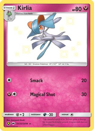 Kirlia SV35/SV94 - Hidden Fates Shiny Vault Holofoil