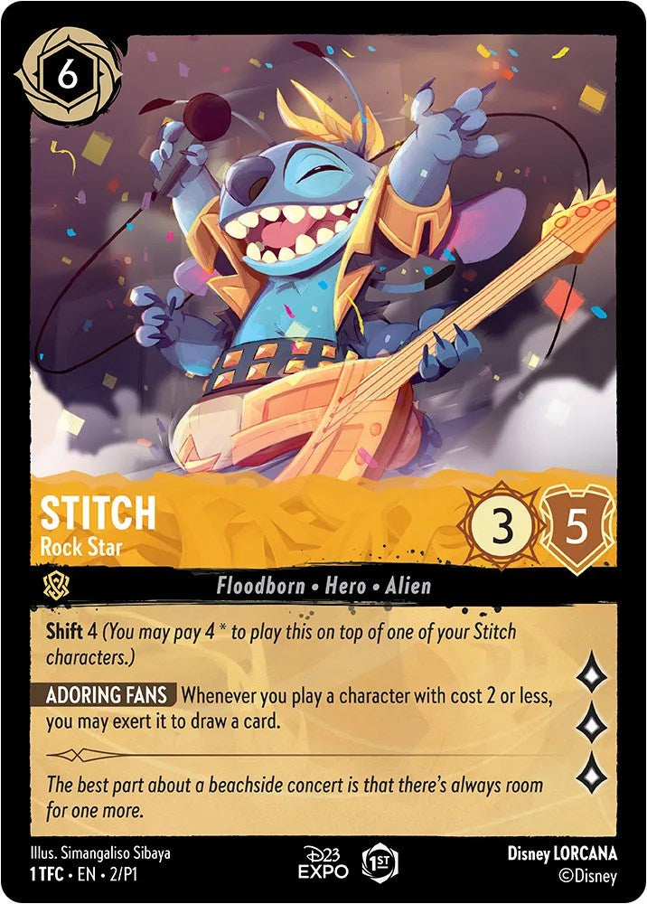Stitch - Rock Star (2) - D23 Promos Holofoil