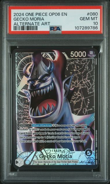 Gecko Moria Wings of the Captain OP06-080 PSA 10