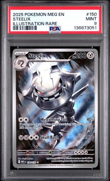 Steelix Illustration Rare Mega Evolution ME01 150/132 PSA 9