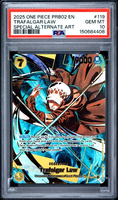 Trafalgar Law SP PRB02 (OP10-119) PSA 10