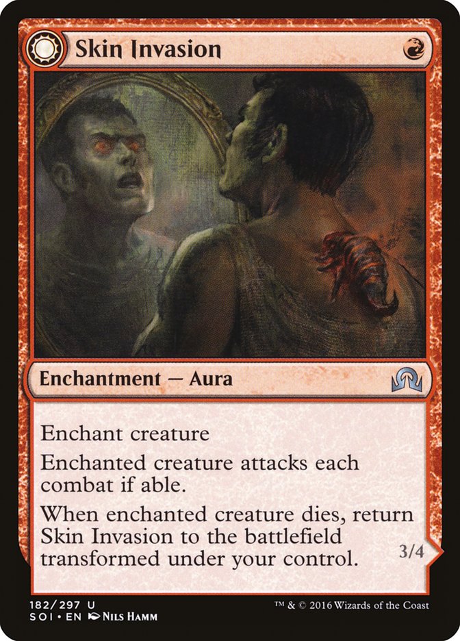 Skin Invasion // Skin Shedder (SOI-182) - Shadows over Innistrad: (Double Faced Transform) Foil