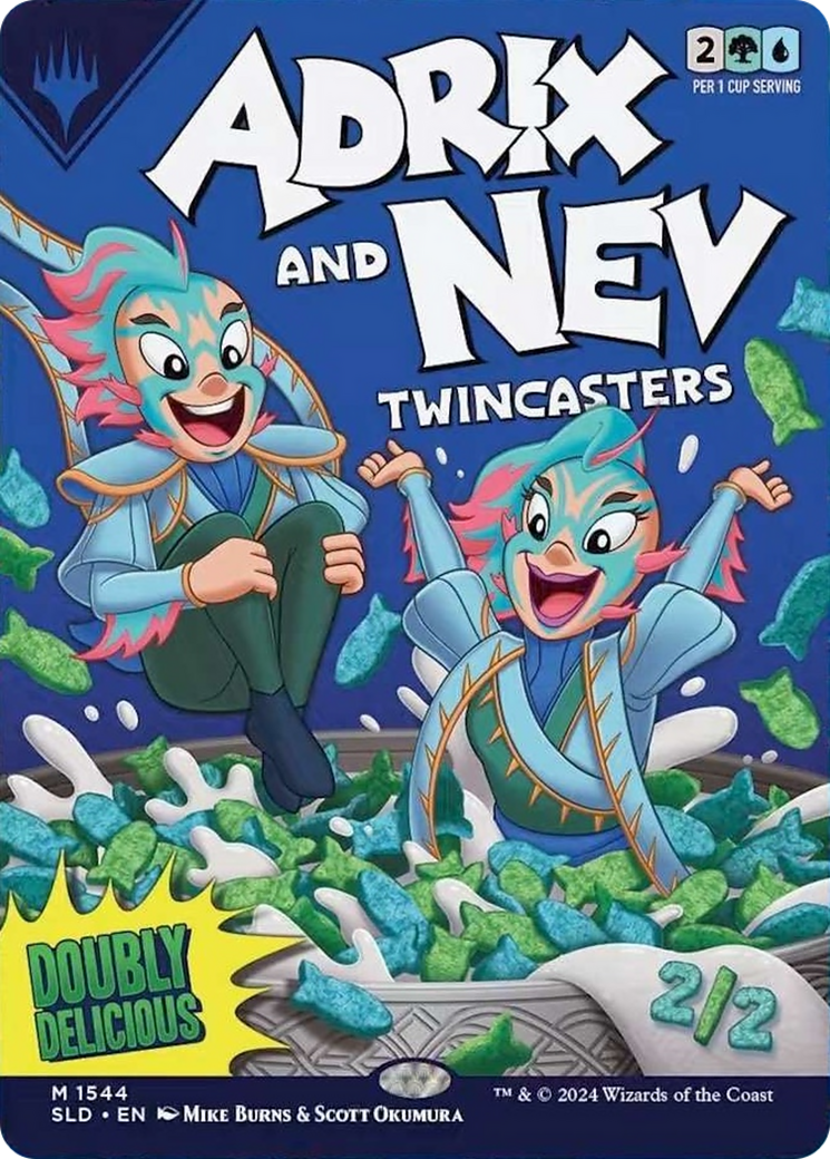 Adrix and Nev, Twincasters // Adrix and Nev, Twincasters (SLD-1544★) - Secret Lair Drop Foil