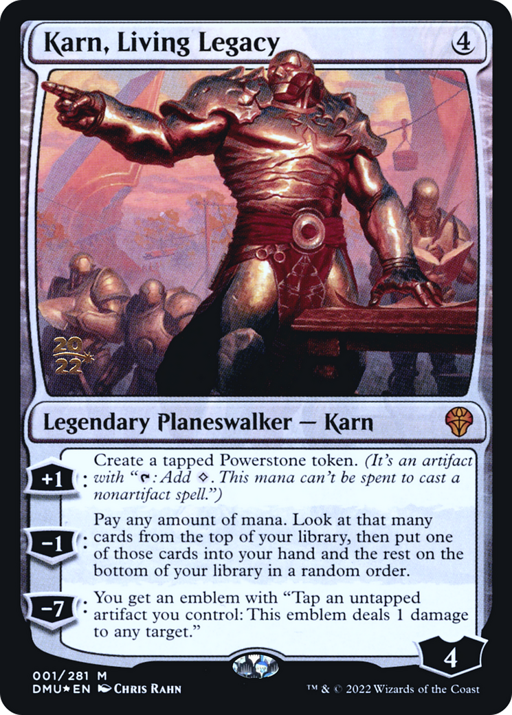 Karn, Living Legacy (PRE-01S) - Dominaria United Promos Foil