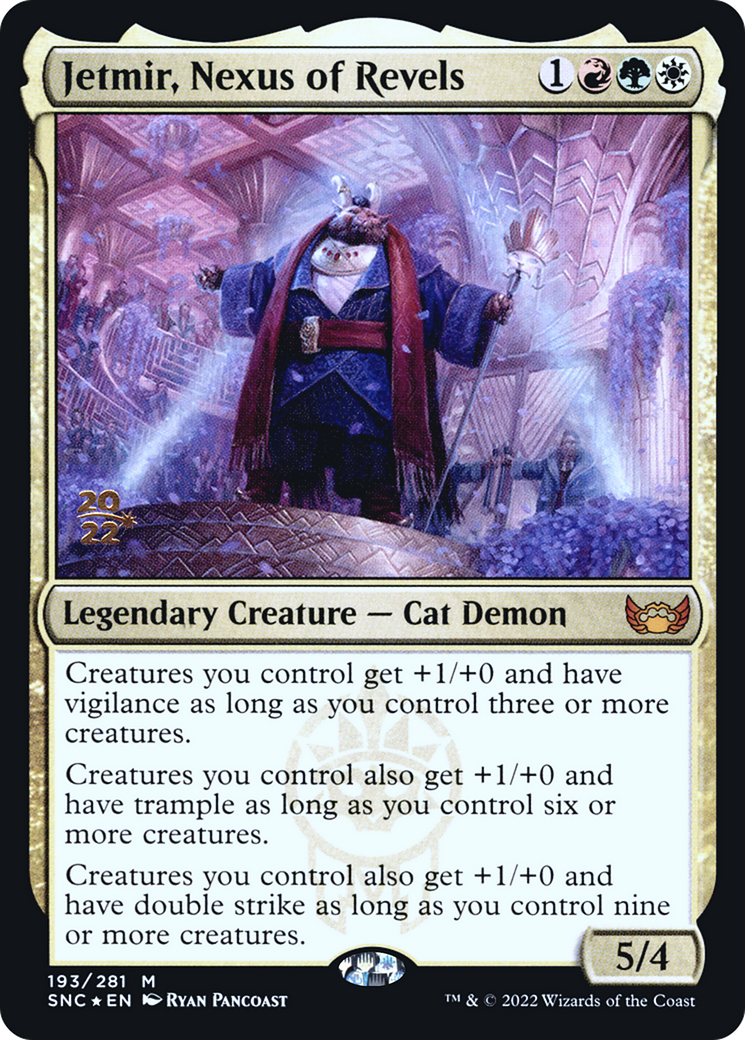 Jetmir, Nexus of Revels (PRE-193S) - Streets of New Capenna Promos Foil