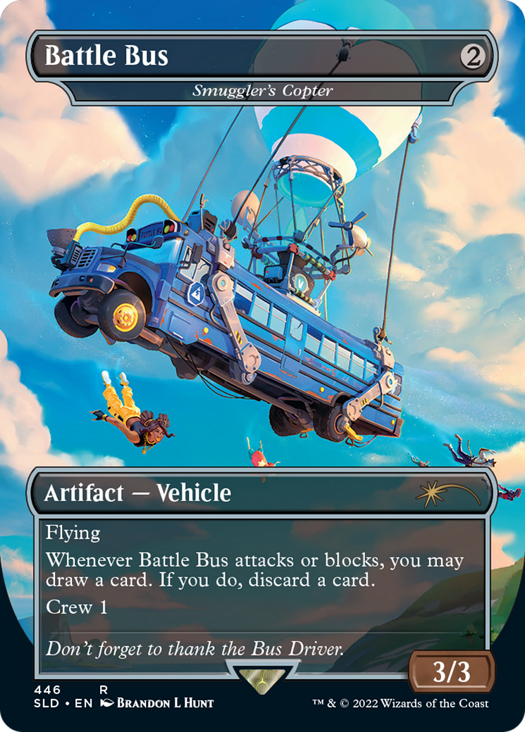 Smuggler's Copter (SLD-446) - Secret Lair Drop / Battle Bus (Borderless) Foil