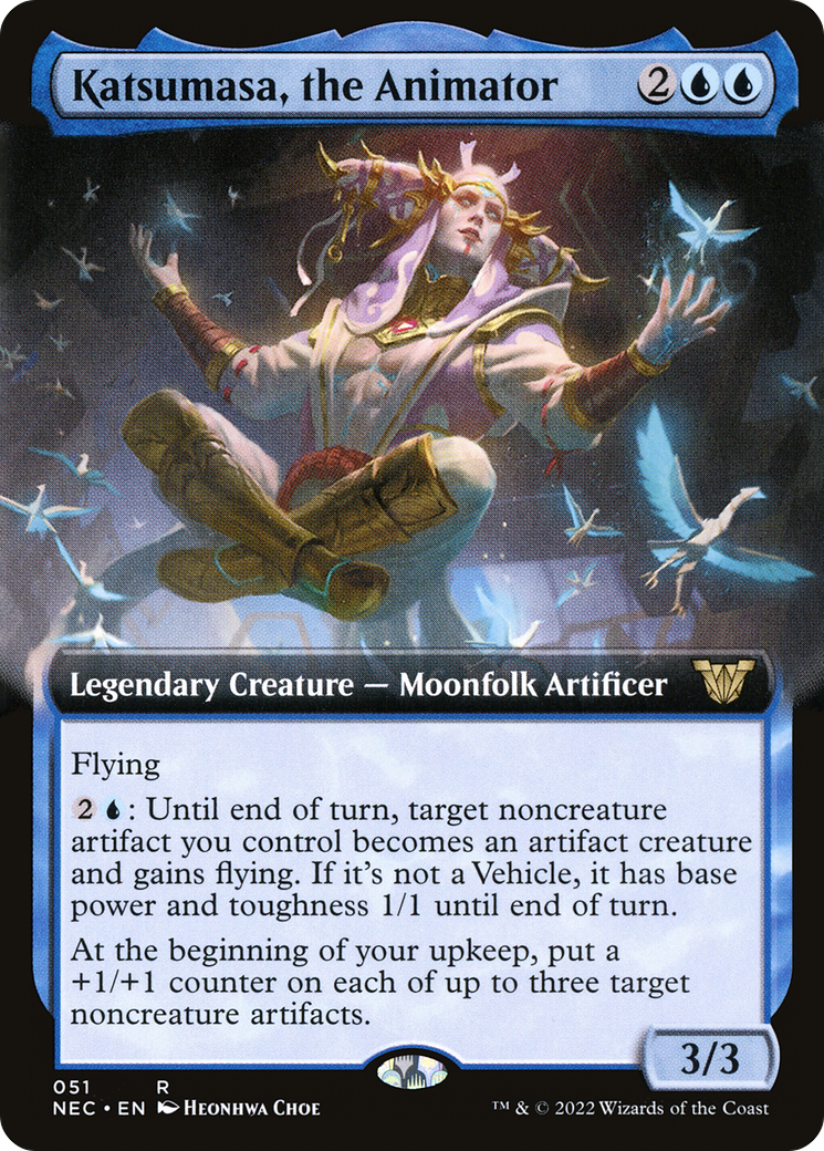 Katsumasa, the Animator (NEC-051) - Neon Dynasty Commander: (Extended Art)