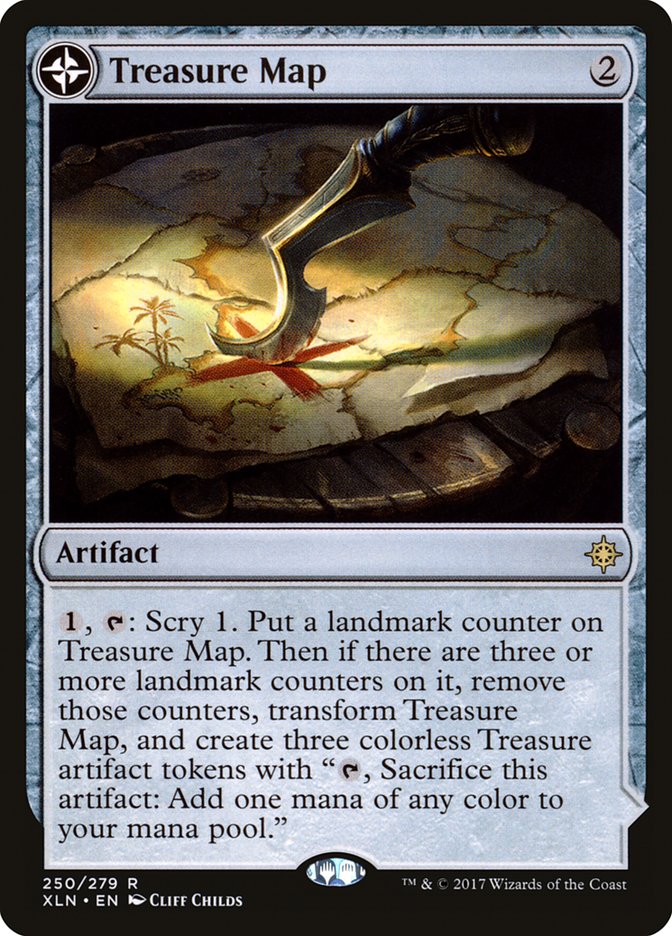 Treasure Map // Treasure Cove (XLN-250) - Ixalan: (compasslanddfc) Foil