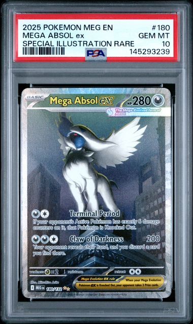 Mega Absol ex SIR Mega Evolution ME01 180/132 PSA 10