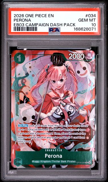 Perona EB03 Dash Pack Promo EB03-034 PSA 10