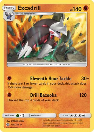 Excadrill 115/236 - SM Cosmic Eclipse Holofoil