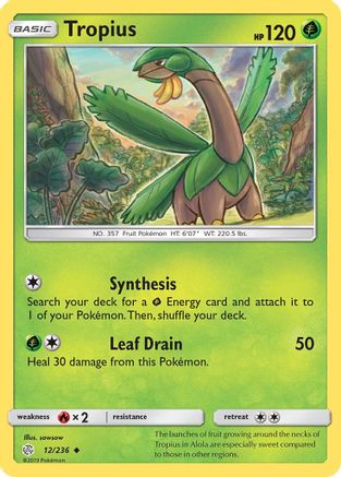 Tropius 012/236 - SM Cosmic Eclipse Reverse Holofoil