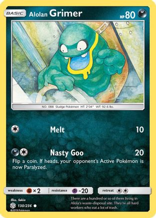 Alolan Grimer 130/236 - SM Cosmic Eclipse Reverse Holofoil