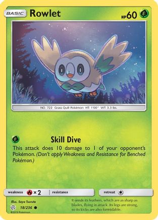 Rowlet 018/236 - SM Cosmic Eclipse