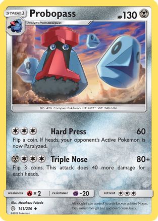Probopass 141/236 - SM Cosmic Eclipse Reverse Holofoil