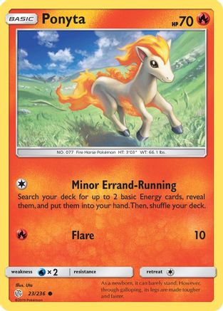 Ponyta 023/236 - SM Cosmic Eclipse Reverse Holofoil