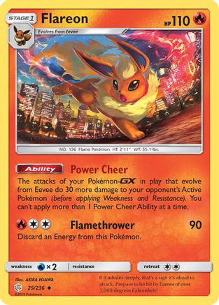 Flareon 025/236 - SM Cosmic Eclipse