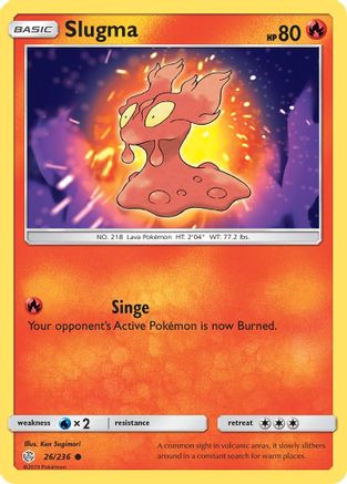 Slugma 026/236 - SM Cosmic Eclipse Reverse Holofoil